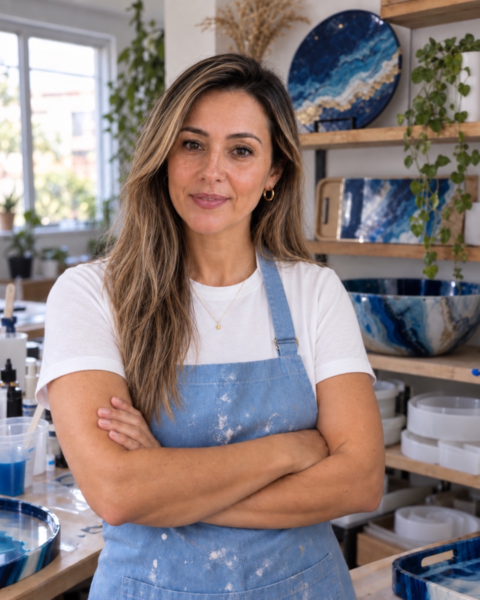 Luna Morales in ihrer Werkstatt