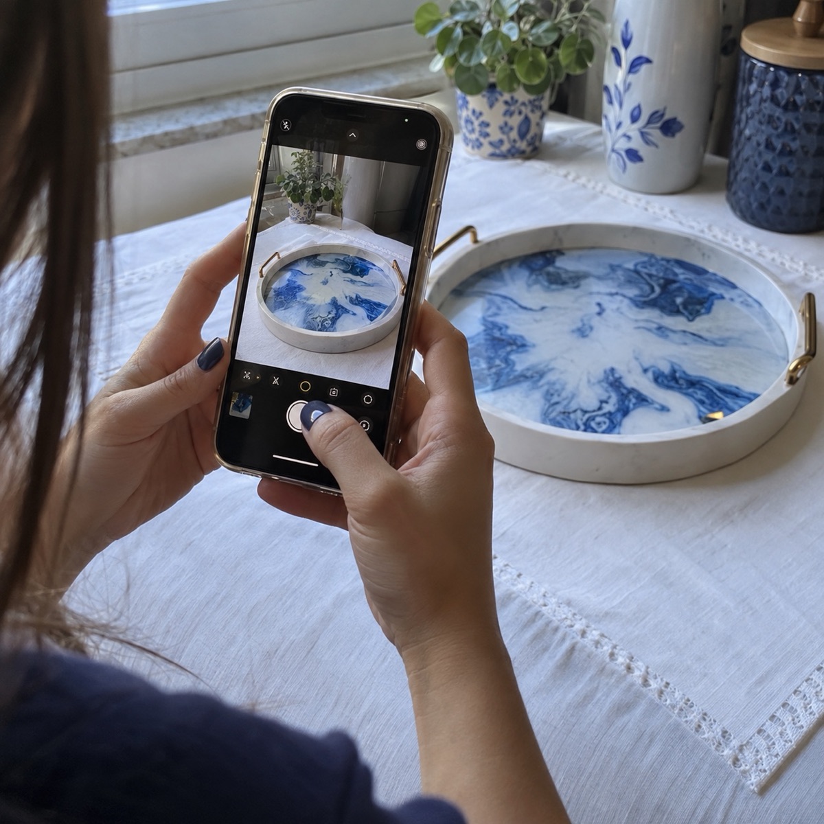 Das fertige Stück fotografieren